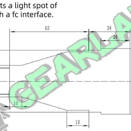FC interface optical fiber collimating mirror, beam expanding mirror, adjustable divergence angle image 8