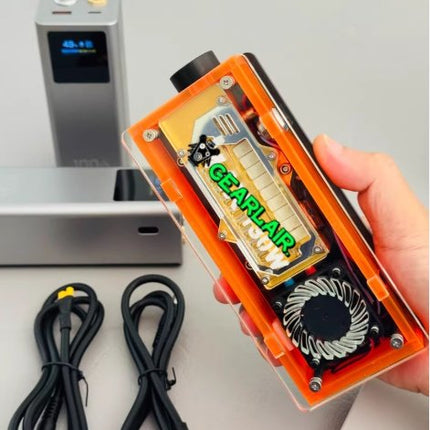 Pumpkin Crystal 130W Transparent Laser Torch - Limited Edition Handcrafted Design image 3