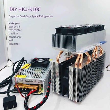 HKJ-K100 Dual-Core Powerful Thermoelectric Cooler — 3-in-1 DIY Kit for Portable Fridge, Mini AC & Incubator image 1