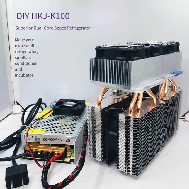 HKJ-K100 Dual-Core Powerful Thermoelectric Cooler — 3-in-1 DIY Kit for Portable Fridge, Mini AC & Incubator image 1