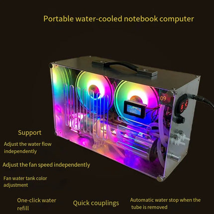 Portable Water Cooling Machine - Compact Aluminum Cooling System with Built-in Copper Radiator image 2