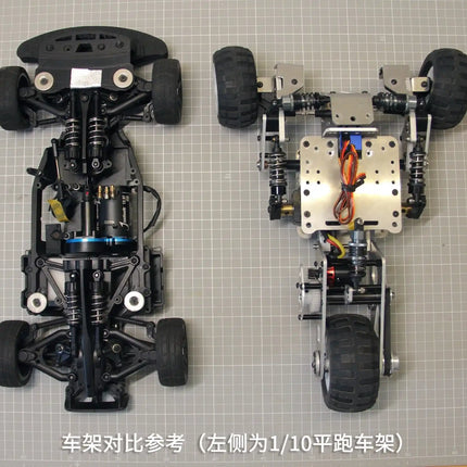 1:8 Scale RC Reverse Trike Rolling Chassis Kit - Pre-Assembled Aluminum Frame (No Body/Electronics) image 7