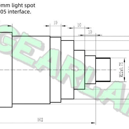 SMA905 interface, D80 interface, optical collimating mirror, beam expanding mirror, adjustable divergence angle image 11