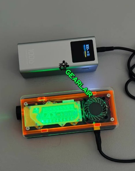 Pumpkin Crystal 130W Transparent Laser Torch - Limited Edition Handcrafted Design image 1