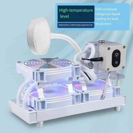 Neighbors Cooling Workshop - 240mm White Magnetic Semiconductor Water Cooler for Tablets image 0