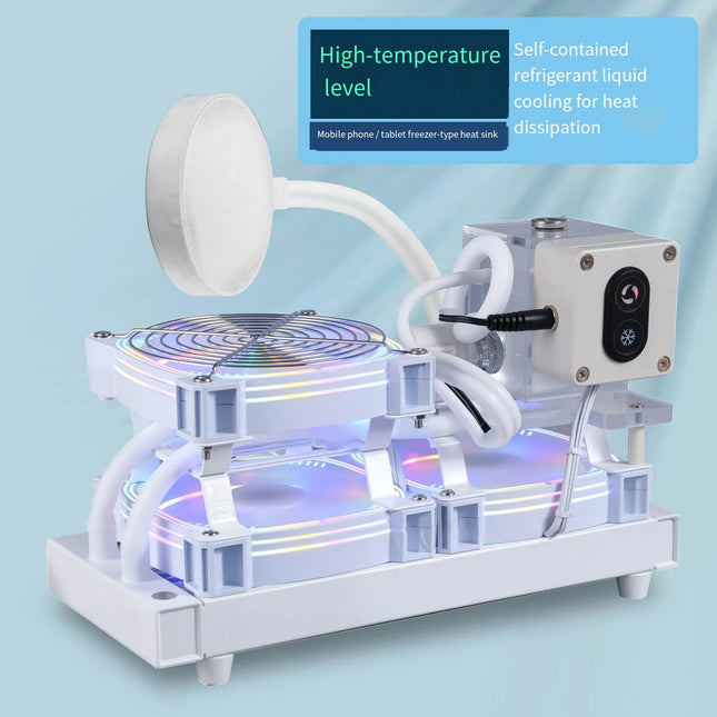 Neighbors Cooling Workshop - 240mm White Magnetic Semiconductor Water Cooler for Tablets image 0