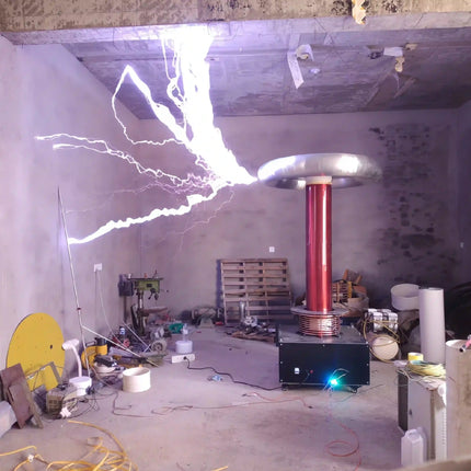 DRSSTC (Dual Resonant Solid State Tesla Coil) - 1.7m Tower, 1-Meter Arc, High-End Professional Configuration image 0