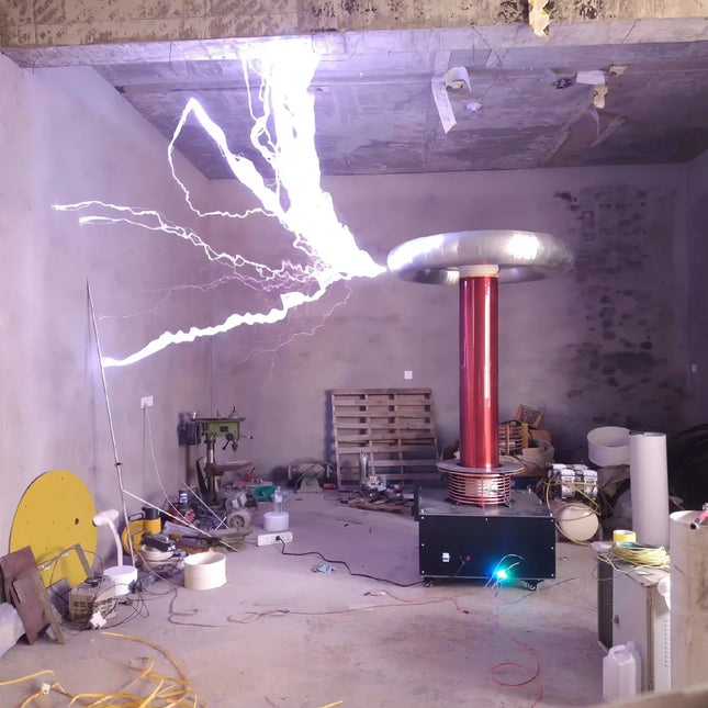 DRSSTC (Dual Resonant Solid State Tesla Coil) - 1.7m Tower, 1-Meter Arc, High-End Professional Configuration image 0