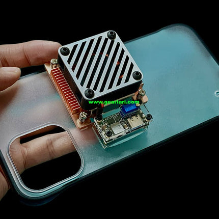 Cyberpunk DIY Semiconductor Cooling Phone Case, Peltier Fast Cooling Game Radiator, Non Water Cooling Phone Cooler for PUBG Gaming