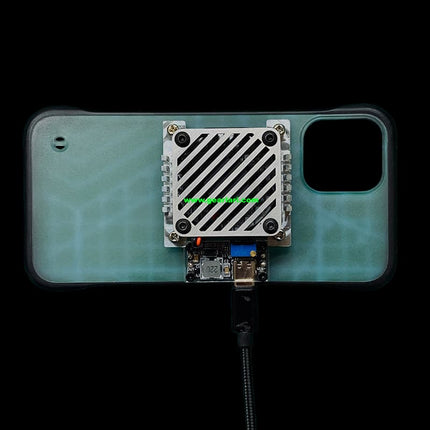 Cyberpunk DIY Semiconductor Cooling Phone Case, Peltier Fast Cooling Game Radiator, Non Water Cooling Phone Cooler for PUBG Gaming