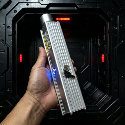 130W Handheld Aluminum Alloy Laser Lighter 10m Long Distance Ignition 16.8V 5Ah Battery Portable Outdoor Cigarette Ignition Tool