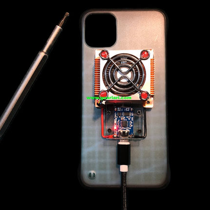 Cyberpunk DIY Semiconductor Cooling Phone Case, Peltier Fast Cooling Game Radiator, Non Water Cooling Phone Cooler for PUBG Gaming