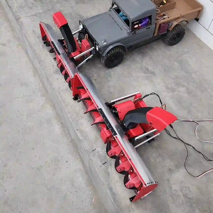 1/6 & 1/5 Scale RC Snow Blower / Plow Attachment | 51cm Wide, Fully Functional with Lift & Rotation image 5