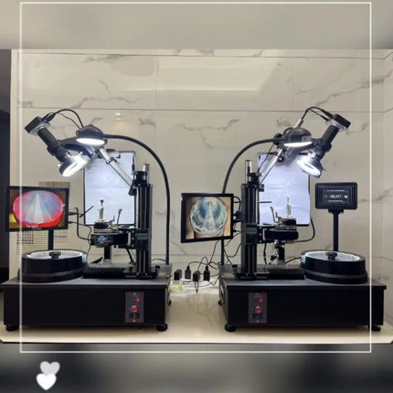 Gem Precision Faceting Machine with Digital Angle/Height Display & Integrated HD Microscope image 1