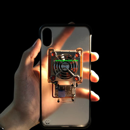 Cyberpunk DIY Semiconductor Cooling Phone Case, Peltier Fast Cooling Game Radiator, Non Water Cooling Phone Cooler for PUBG Gaming