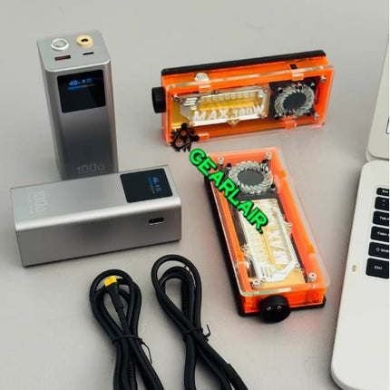 Pumpkin Crystal 130W Transparent Laser Torch - Limited Edition Handcrafted Design image 2