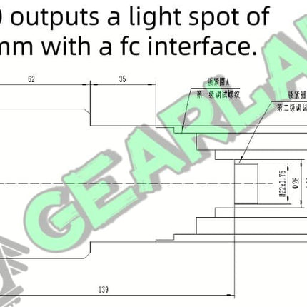 FC interface optical fiber collimating mirror, beam expanding mirror, adjustable divergence angle image 11