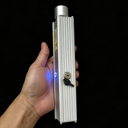 130W Handheld Aluminum Alloy Laser Lighter 10m Long Distance Ignition 16.8V 5Ah Battery Portable Outdoor Cigarette Ignition Tool
