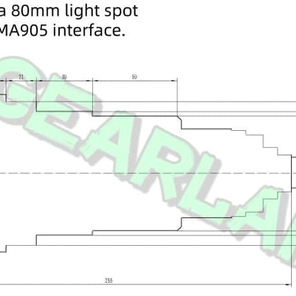 SMA905 interface, D80 interface, optical collimating mirror, beam expanding mirror, adjustable divergence angle image 14