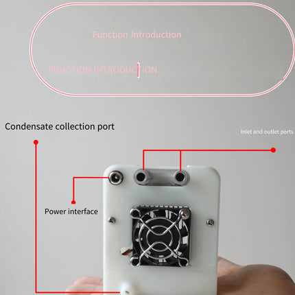 12V 80W Mini Peltier Semiconductor Water Chiller, DIY Liquid Cooling Module for Cyberpunk Phone Cooler, Laser & Electronic Heat Dissipation, Compact Thermoelectric Refrigeration Unit