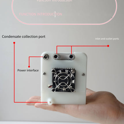 12V 80W Mini Peltier Semiconductor Water Chiller, DIY Liquid Cooling Module for Cyberpunk Phone Cooler, Laser & Electronic Heat Dissipation, Compact Thermoelectric Refrigeration Unit