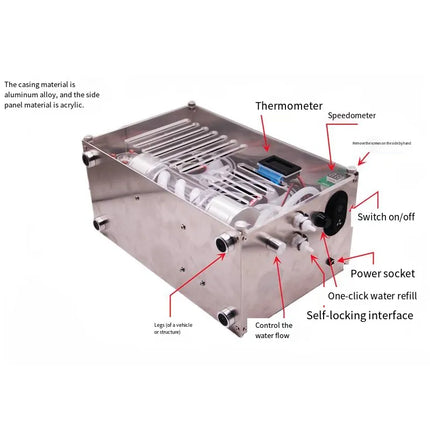 Portable Water Cooling Machine - Compact Aluminum Cooling System with Built-in Copper Radiator image 3