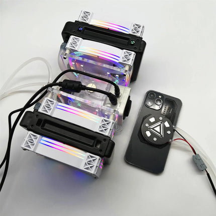 Quad-Fan Semiconductor Water Cooler - 240mm RGB Magnetic Cooling for Tablets & Phones image 2
