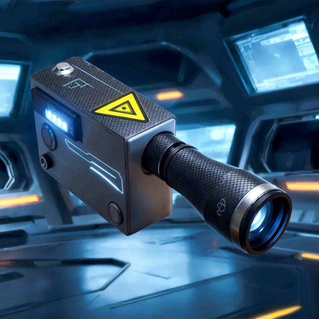 Portable 120W Laser Device – 30x Sliding Zoom Lens | 550-1064nm Wavelength | Red Dot Sight | Built-in Battery | Temperature Protection for Field & Workshop Use