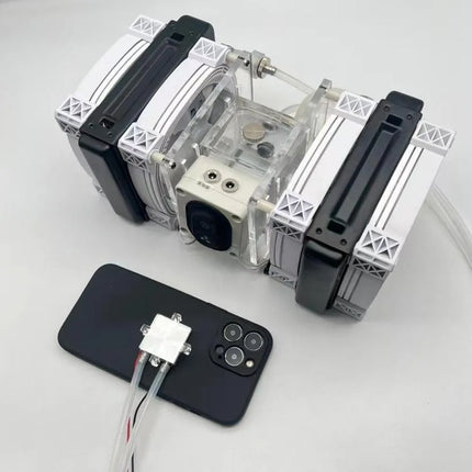 Quad-Fan Semiconductor Water Cooler - 240mm RGB Magnetic Cooling for Tablets & Phones image 0