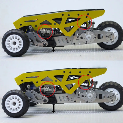 WOWCYCLE No.2 DIY RC Reverse Trike Kit - Full Unassembled Kit with Body & Lights (For Ages 16+) image 8