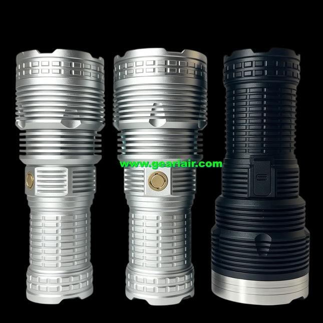 15W 525nm Green Laser Flashlight | 4x18650 Battery Powered | Password Unlock + Smart Multi-Function Portable Green Laser