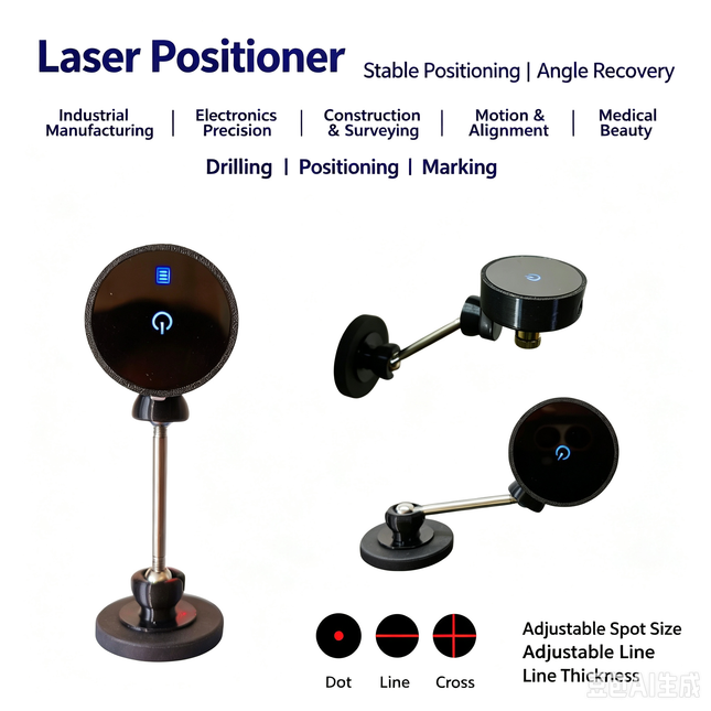 Magnetic Wireless Laser Positioner Dot Line Cross Laser Locator For Laser Engraving Cutting Machine