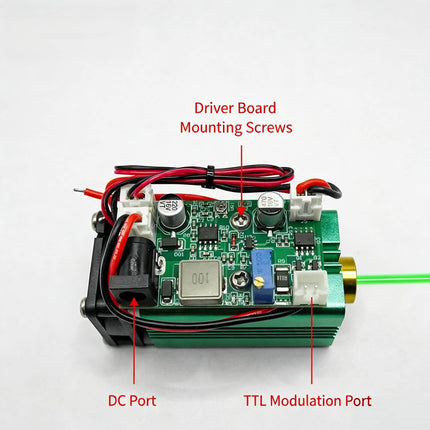 High Power 525nm Green Laser Module Bird Repellent Landmark Warning Light