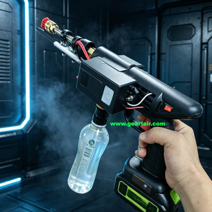 Outdoor Portable Fuel Sprayer with Lithium Battery, Metal Pump & Long Range Metal Nozzle, Detachable Fuel Tank for Farm Disinfection Pest Removal Border Patrol Rescue