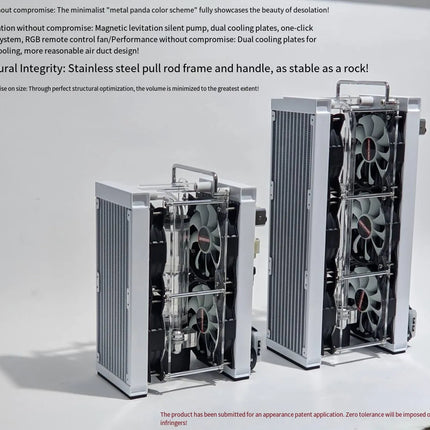Geek Liquid Cooling System- Magnetic Levitation Silent Pump & Dual Radiator Cooling Solution image 3