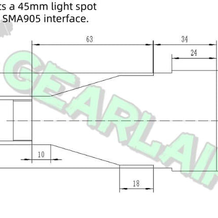 SMA905 interface, D80 interface, optical collimating mirror, beam expanding mirror, adjustable divergence angle image 10