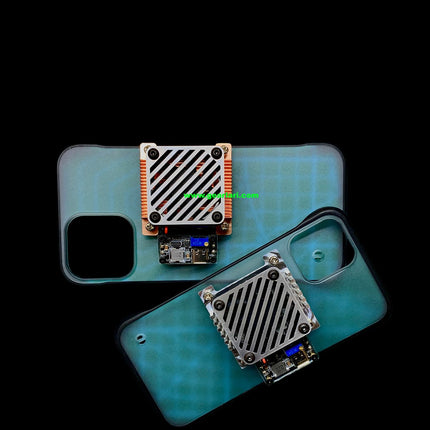 Cyberpunk DIY Semiconductor Cooling Phone Case, Peltier Fast Cooling Game Radiator, Non Water Cooling Phone Cooler for PUBG Gaming