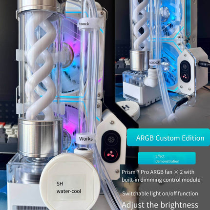SH FrostCool Magnetic Semiconductor Water Cooler - 60W Professional Cooling System for Mobile Gaming - Customized dimming version image