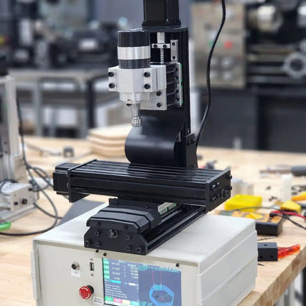 Manual 4th-Axis CNC 3040 Engraving & Milling Machine | 400W Spindle, C7 Ball Screws, 160x92x100mm Travel image 4