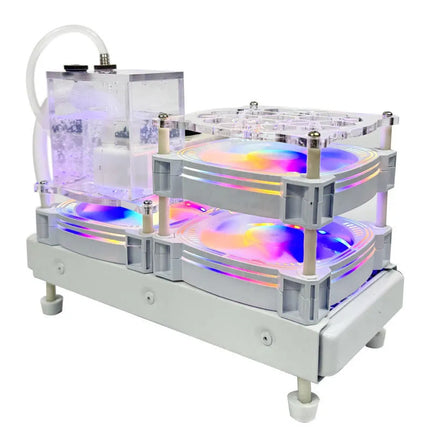 Red Apple Water Cooling 3rd Gen - White Edition Semiconductor Cooling System with Magnetic Phone/Tablet Attachment image 0