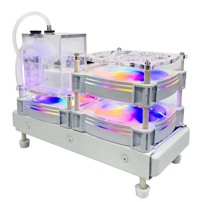 Red Apple Water Cooling 3rd Gen - White Edition Semiconductor Cooling System with Magnetic Phone/Tablet Attachment image 0