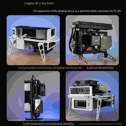 All-aluminum CNC open-frame ITX motherboard case - FutureMach Future Mach image 5