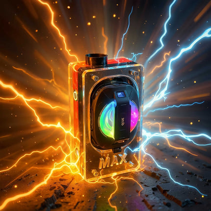Pumpkin Crystal 130W Transparent Laser Torch - Limited Edition Handcrafted Design image 0
