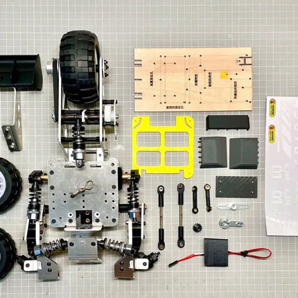 1:8 Scale RC Reverse Trike Rolling Chassis Kit - Pre-Assembled Aluminum Frame (No Body/Electronics) image 5