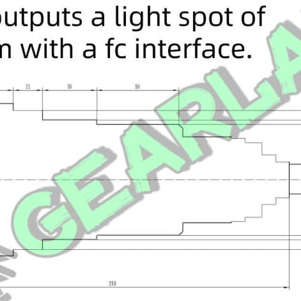 FC interface optical fiber collimating mirror, beam expanding mirror, adjustable divergence angle image 12