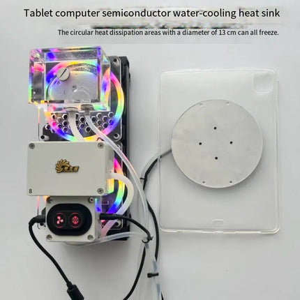 240mm Dual-Radiator Semiconductor Water Cooler - 72W High-Efficiency Magnetic Cooling System with 5-Level Adjustment image 4