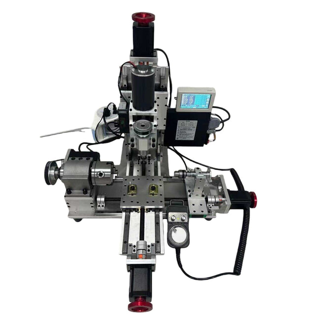 CraftMaster Pro: Desktop CNC Lathe, Mill & Drill Combo | 710 Model | For Makers & Precision Machining image 1