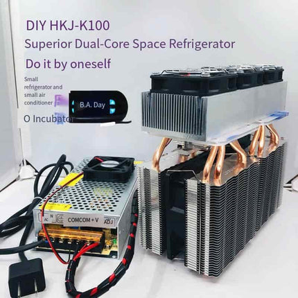 HKJ-K100 Dual-Core Powerful Thermoelectric Cooler — 3-in-1 DIY Kit for Portable Fridge, Mini AC & Incubator image 2