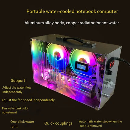 Portable Water Cooling Machine - Compact Aluminum Cooling System with Built-in Copper Radiator image 6