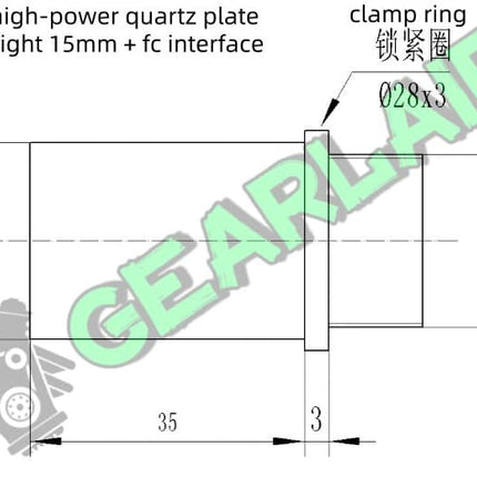 FC interface optical fiber collimating mirror, beam expanding mirror, adjustable divergence angle image 3